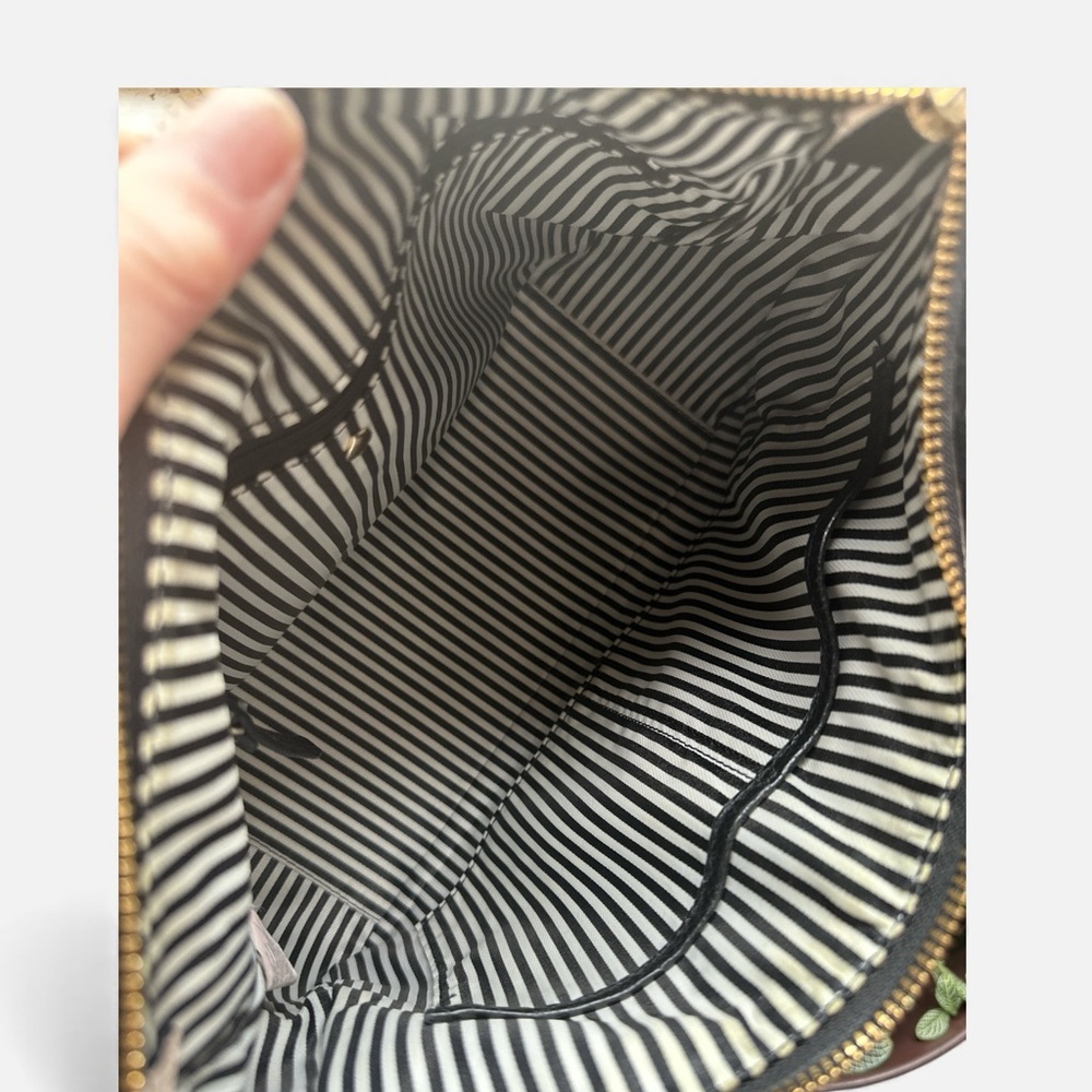 Kate Spade Blush & Cream Pebbled Leather Shoulder Bag | Colorblock | Crossbody - Picture 11 of 14